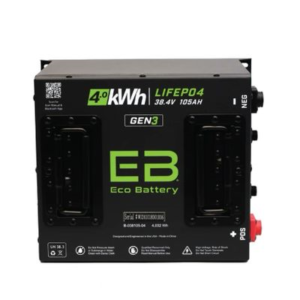 ECO BATTERY 38V - 105AH (GEN3) CUBE BATTERY & INSTALLATION BUNDLE